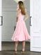 Розовое платье миди с рюшами на плечиках "Ангела" 20 цветов, размеры 40-60