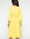Желтое платье миди с рукавом-фонариком "Глафира" 20 цветов, размеры 40-60