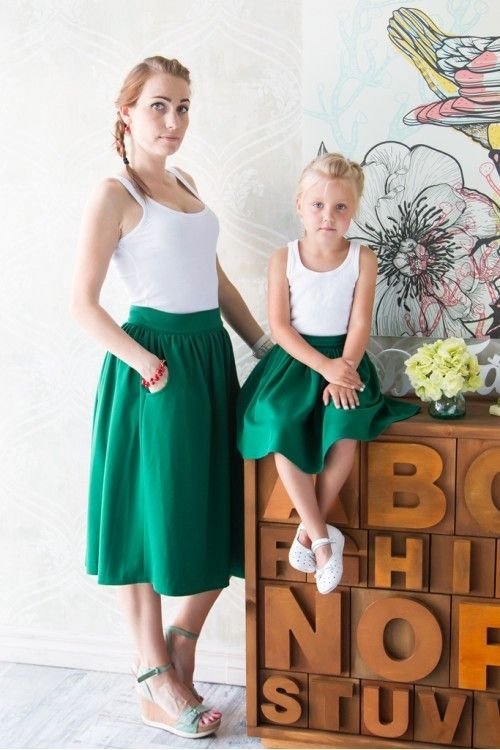Коротке плаття-майка family look для мами і доньки, 25 кольорів, розміри 24-60
