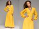 Жовте вечірнє плаття "Шик" 25 кольорів, розміри 40-54