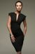 Стильне чорне плаття-футляр з вирізом "Аліна" 20 кольорів, розміри 40-60