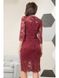 Бордове коротке мереживне плаття по фігурі "Аліса" 6 кольорів, розміри 40-60