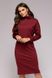 Коротка бордова міні-сукня з горловиною "Лаура" 20 кольорів, розміри 40-60