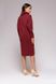 Бордовое короткое платье с горловиной "Лаура" 20 цветов, размеры 40-60