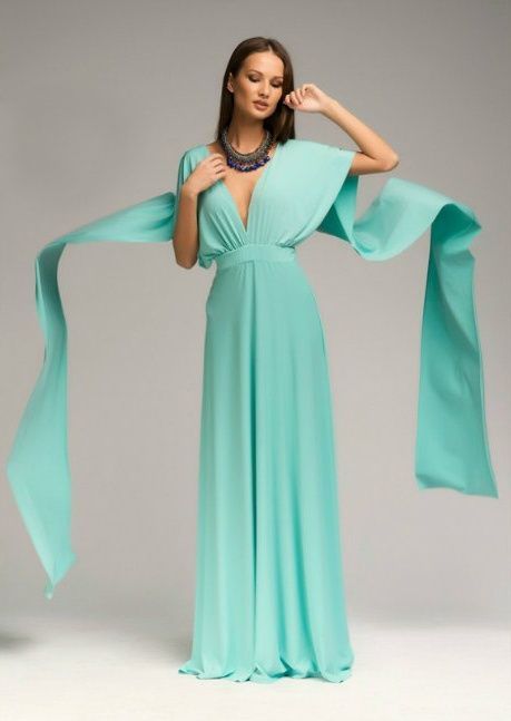 Красиве плаття-трансформер колір м'ята infinite dress 6 в 1 "Емма" 25 кольорів, розміри 40-54