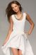 Белое шифоновое платье со шлейфом "Грация" 25 цветов, размеры 40-54