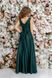 Длинное изумрудное вечернее платье из шелка "Алия" 5 цветов, размеры 40-54